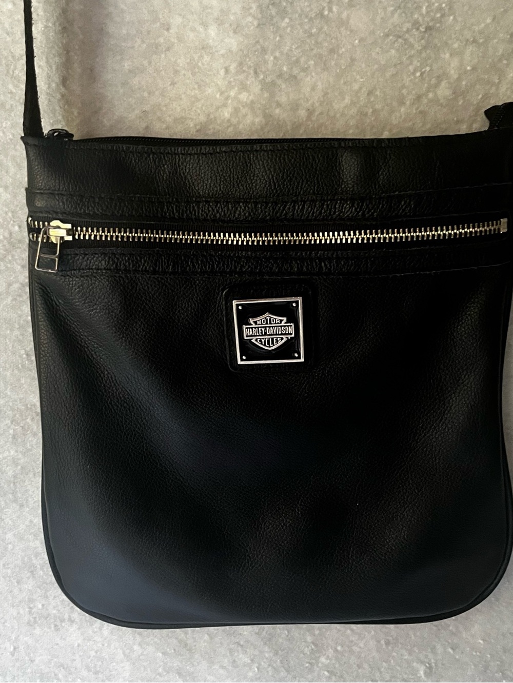 Harley Davidson Vintage Leather Crossbody Shoulder Bag
